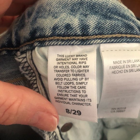 Lucky Brand The Bermuda Jean shorts size 8 - Picture 6 of 9